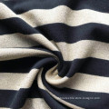 Gold black lurex fashion stripe spandex knitting jersey